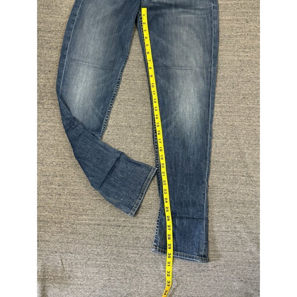 Hudson Blue Denim Skinny Jeans Women’s Mid Rise Size 30 x 30 Made in USA - Picture 7 of 16